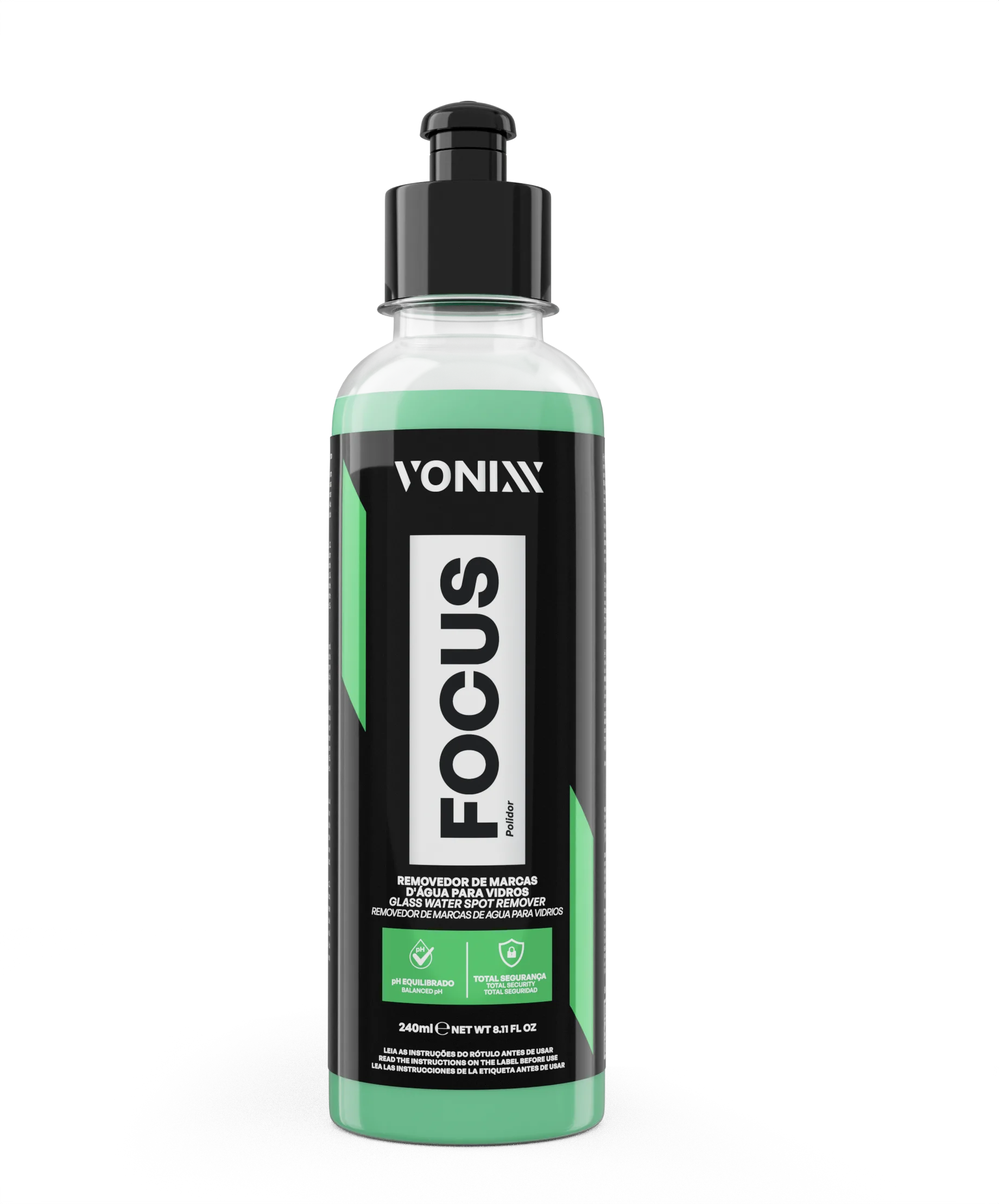 Removedor de Marcas D'Água em Vidros Vonixx Focus 240ml